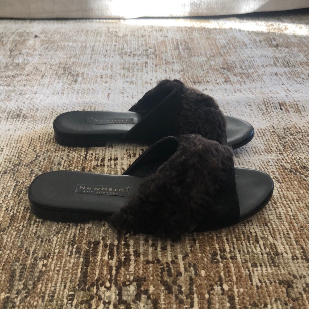 Newbark Faux Shearling Slides